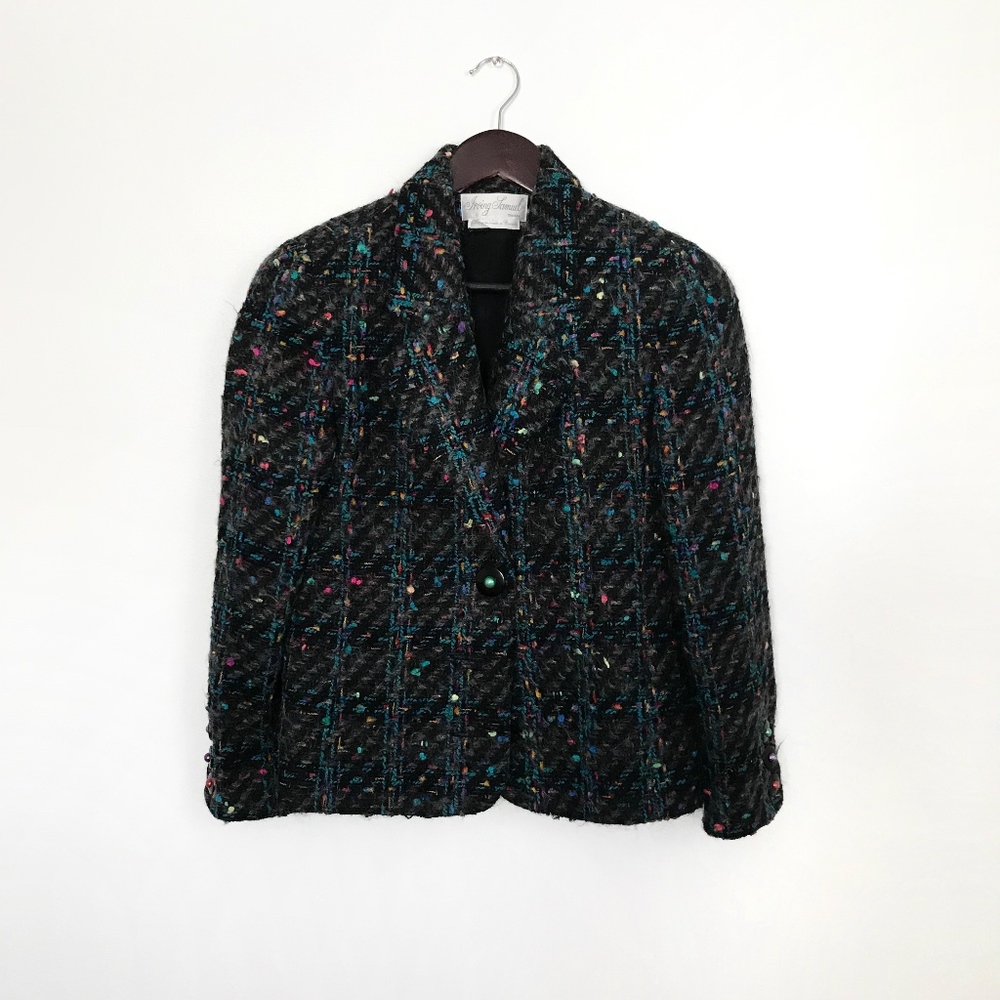 Irving Samuel Rainbow Stitched Wool Jacket